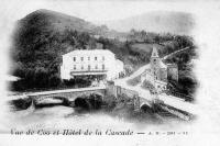 carte postale ancienne de Coo Vue de Coo et Hôtel de la Cascade
