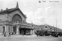 carte postale ancienne de Liège Gare des Guillemins