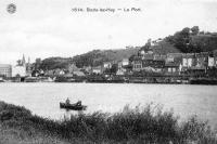 carte postale ancienne de Huy Statte-lez-Huy - Le port