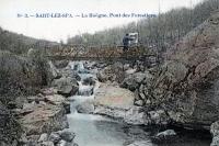 carte postale ancienne de Sart-lez-Spa La Hoëgne - Pont des forestiers