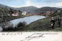 carte postale ancienne de Coo L'Amblève en amont de la cascade