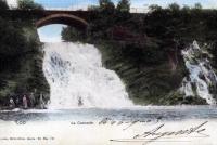 carte postale ancienne de Coo La Cascade