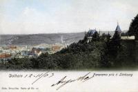 carte postale ancienne de Dolhain Panorama pris à Limbourg