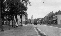 carte postale ancienne de Bourg-Léopold Rue du Général Leeman