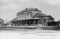 carte postale ancienne de Bourg-Léopold La Station