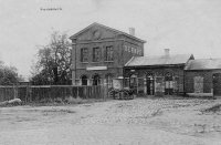 carte postale ancienne de Kermpt La Gare