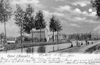 carte postale ancienne de Hasselt Canal