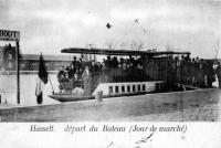 postkaart van Hasselt Départ du Bateau (Jour de marché)