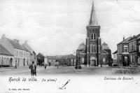 carte postale ancienne de Herck-la-Ville La place