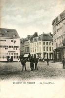 carte postale ancienne de Hasselt La Grand'Place