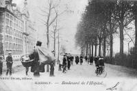 carte postale ancienne de Hasselt Boulevard de l'Hôpital