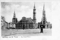 carte postale ancienne de Saint-Trond La Grand'Place