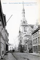 carte postale ancienne de Hasselt Rue du Lombard. Hôtel du Gouvernement provisoire