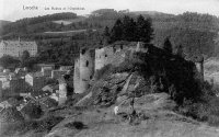 carte postale ancienne de Laroche Les Ruines et l'Orphelinat
