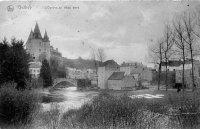 carte postale ancienne de Durbuy L'Ourthe au vieux pont