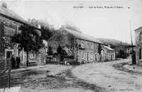 carte postale ancienne de Grupont Café du Centre, route de St Hubert