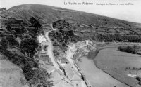 carte postale ancienne de Laroche Montagne de Dester et route de Villez.