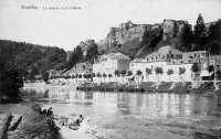 carte postale ancienne de Bouillon La Semois et le chÃ¢teau