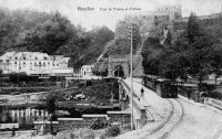 carte postale ancienne de Bouillon Pont de France et Château