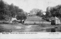carte postale ancienne de Bouillon Partie du ChÃ¢teau vu de derriÃ¨re