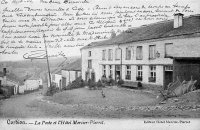 carte postale ancienne de Corbion La Poste et l'Hôtel Mercier-Pierret