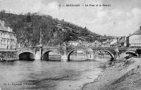 carte postale ancienne de Bouillon Le Pont et la Semois