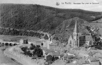 carte postale ancienne de Laroche Panorama - Vue prise de Corumont