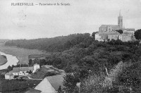 carte postale ancienne de Florenville Panorama et la Semois