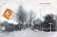 carte postale ancienne de Tellin Route de Rochefort