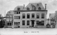 carte postale ancienne de Marche L'Hôtel de Ville