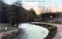 carte postale ancienne de Poix-St-Hubert Route de Smuid