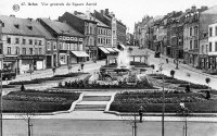 carte postale ancienne de Arlon Vue générale du Square Astrid