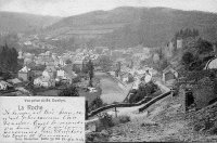 carte postale ancienne de Laroche Vue prise de St Quallyn (Quoilin)