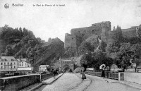 carte postale ancienne de Bouillon Le Pont de France et le tunnel