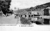 carte postale ancienne de Bouillon Le rempart