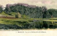 carte postale ancienne de Bouillon Vue sur le Château prise de la Semois