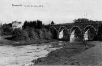 carte postale ancienne de Florenville Le pont du chemin de fer