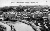 carte postale ancienne de Laroche Séparation de la ville basse et de la ville haute