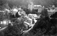 carte postale ancienne de Durbuy Panorama de la ville