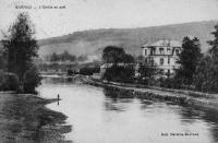carte postale ancienne de Barvaux-sur-Ourthe L'Ourthe en aval