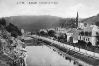 carte postale ancienne de Laroche L'Ourthe et le quai