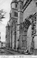 carte postale ancienne de Saint-Hubert Vieux portail de l'église