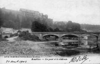 carte postale ancienne de Bouillon Le pont et le château
