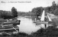 postkaart van Chiny Le départ pour l'excursion en barquette