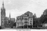 carte postale ancienne de Arlon Square Albert Ier