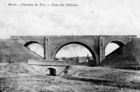 carte postale ancienne de Muno Chemin de fer - Pont du Château
