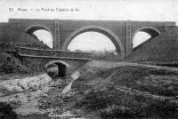 carte postale ancienne de Muno Le pont du chemin de fer