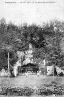 postkaart van Daverdisse Grotte de Notre Dame de Lourdes et calvaire
