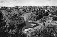 carte postale ancienne de Chiny Panorama pris du terme