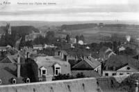 carte postale ancienne de Arlon Panorama vers l'église des Jésuites